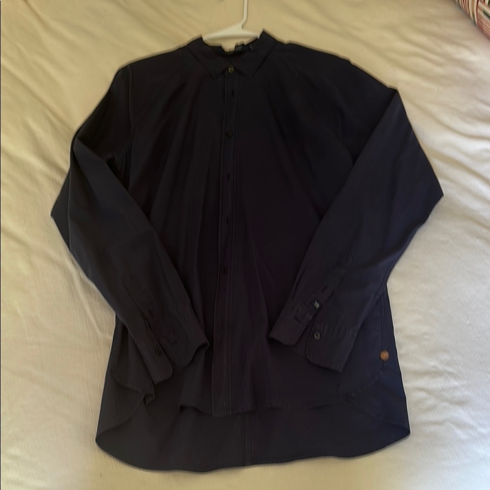 Scotch & Soda Navy Long Sleeve Button-Up Shirt